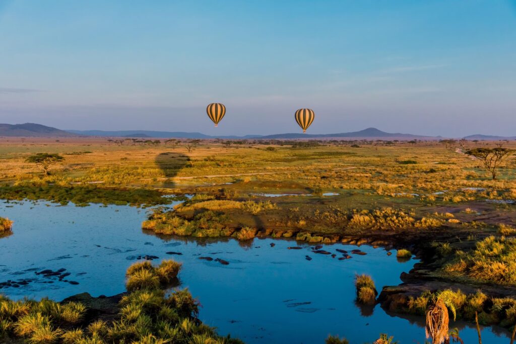 Volo in mongolfiera nel Serengeti