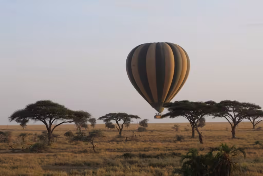 Volo in mongolfiera nel Serengeti